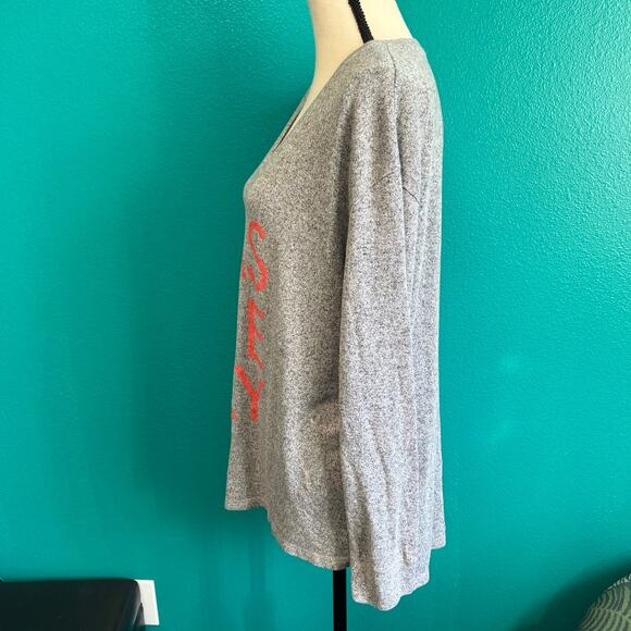 Spirit "Seas The Day" Heather Gray Lightweight Sweater Women's Small - Picture 6 of 10